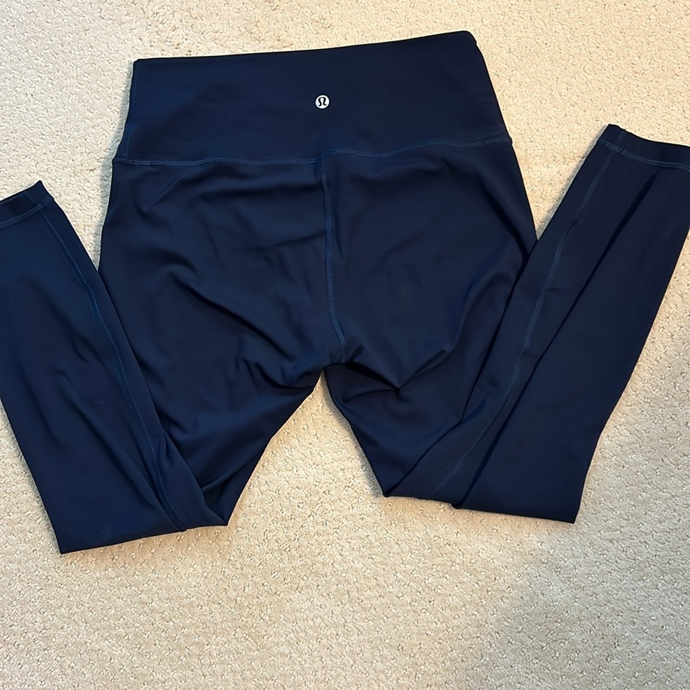 Lululemon Wunder Under High-Rise Legging, Navy Blue Size 8/Medium 25” inseam